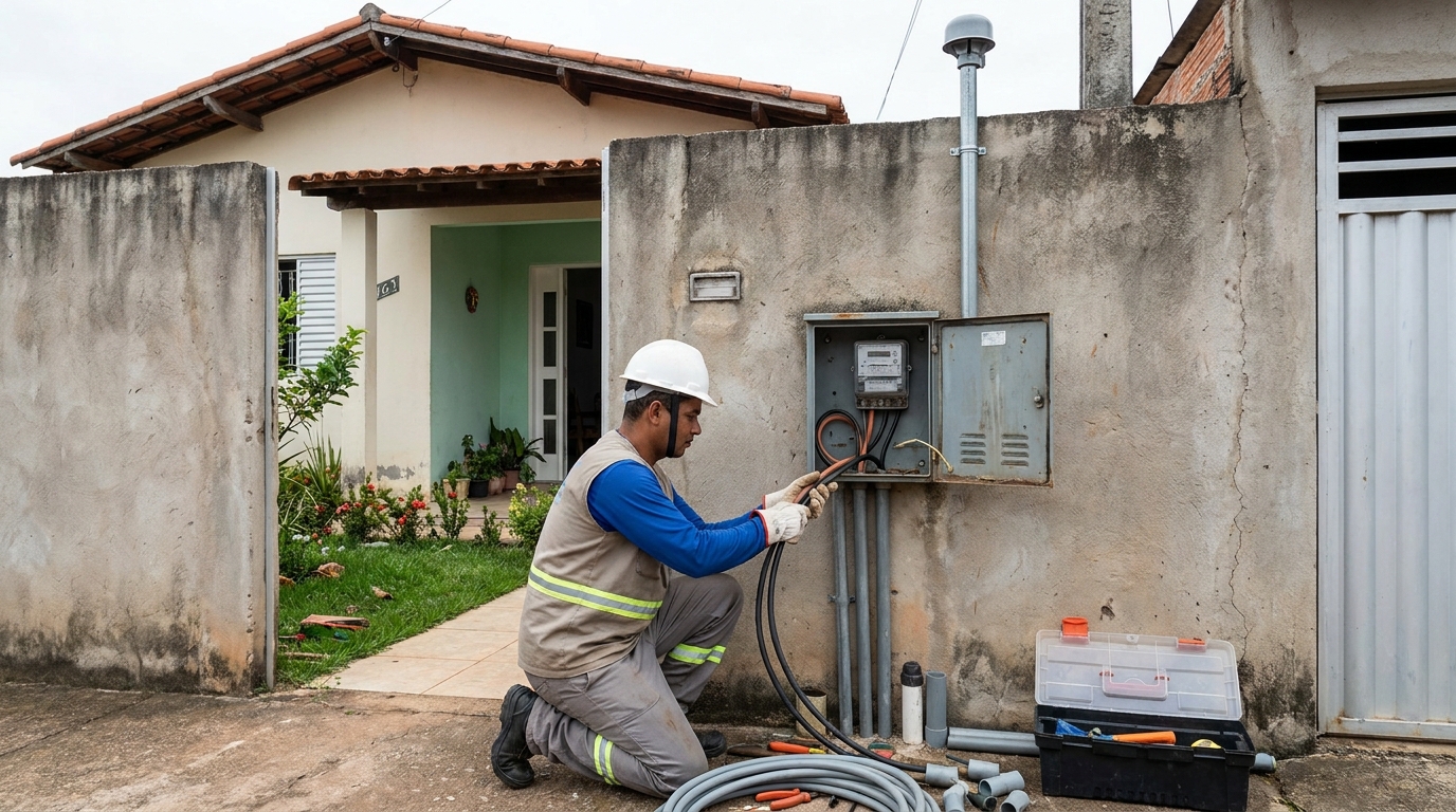 Instalação de Padrão de Energia e Quadro de Disjuntores